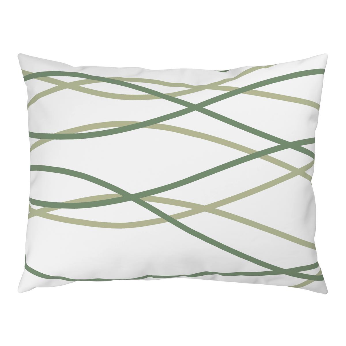 POVLEČENÍ WELLE - bílá/světle zelená, Moderní, textil (140/200cm) - Mömax
