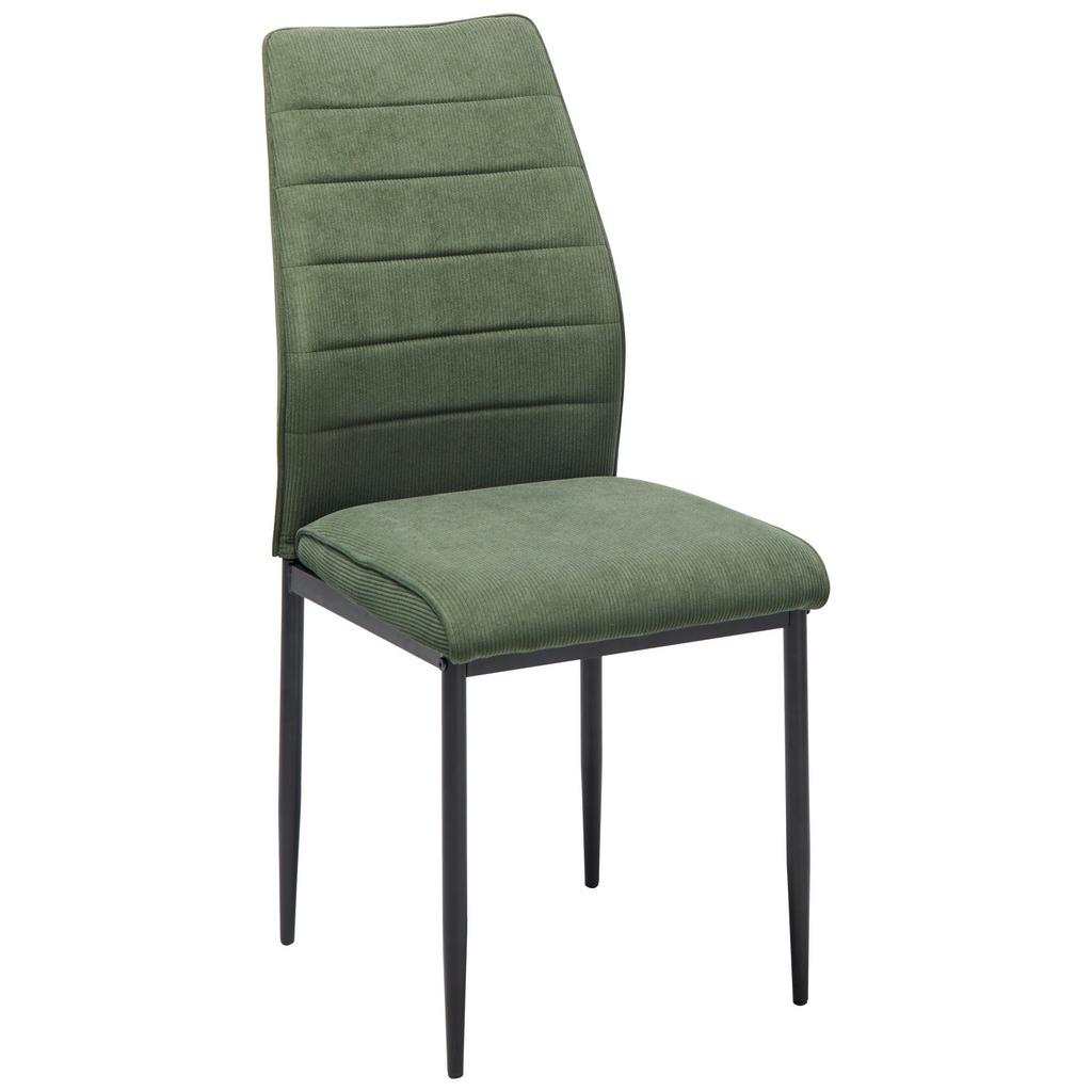 Polsterstuhl Ratford Cord Grün