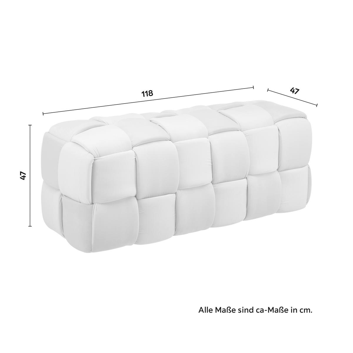 Moderná lavica ELLA béžová, samet - čierna/béžová, Modern, drevo/textil (118/47/47cm) - Bessagi Home