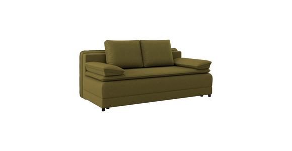 Schlafsofa Alice - Schwarz/Olivgrün, MODERN, Textil (202/73-92/105cm) - Luca Bessoni