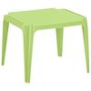 Kindertisch Tavolo Baby Grün Kunststoff Wetterfest - Grün, MODERN, Kunststoff (55/50/44cm) - BUNINO
