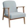 Sessel Retro - Pastellblau/Buchefarben, MODERN, Holz/Textil (63/78/78cm) - Livetastic