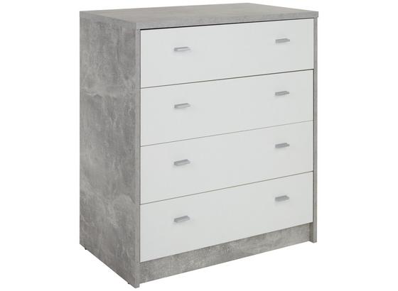 Komoda 4-you New Yuk06 - šedá/bílá, Moderní, kompozitní dřevo (74/85,4/44,5cm) Komoda 4-you New Yuk06 - šedá/bílá, Moderní, kompozitní dřevo (74/85,4/44,5cm)