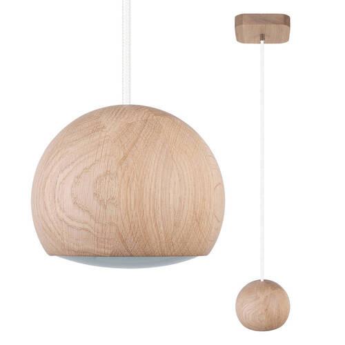 Hängeleuchte 8540109 - Balli-1/ Weiß - Naturfarben, Natur, Holz (14/90cm)