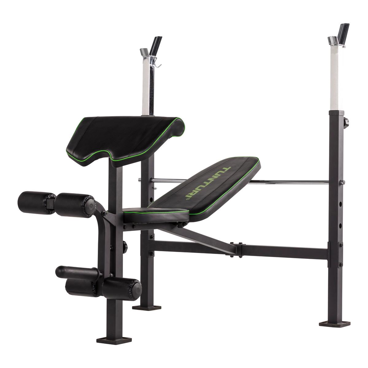 Hantelbank Tunturi Wb60 Weight Bench - Schwarz, KONVENTIONELL, Holz/Kunststoff (150/121/141cm)