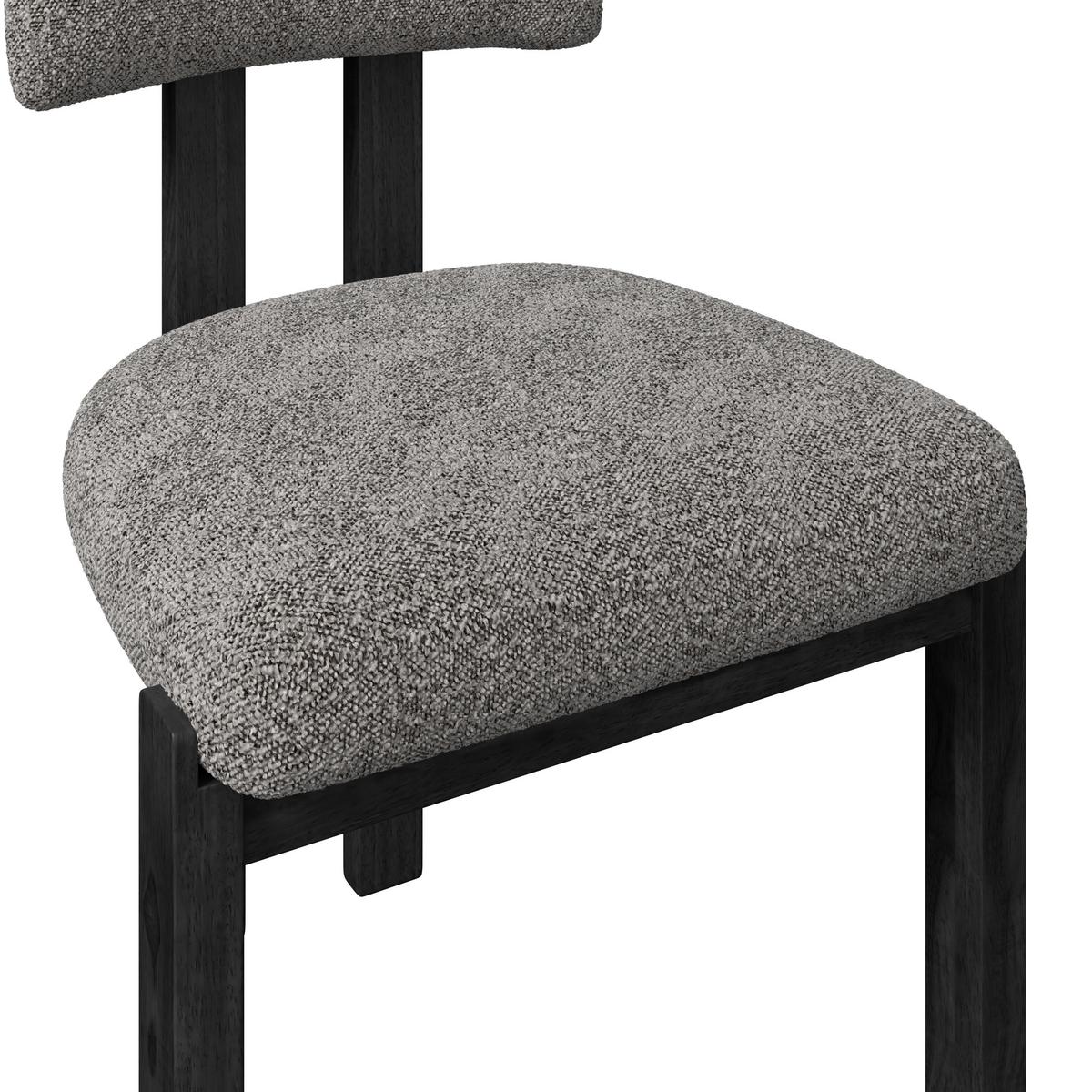 STOLIČKA JONNA - prírodná farba/svetlosivá, Modern, drevo/textil (51/82/53cm) - Bessagi Home