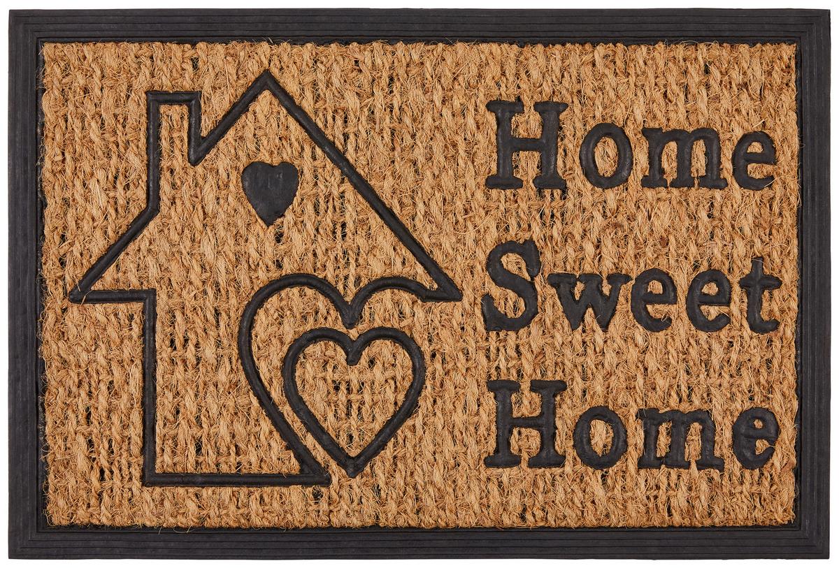 Lábtörlő Kendall - világosbarna, Konventionell, műanyag/természetes anyagok (40/60cm) - Ondega