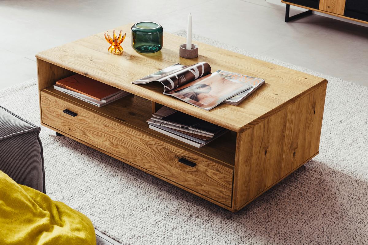 Couchtisch Arezzo Wildeiche B: 115 Cm - Wildeiche, Design, Holz/Holzwerkstoff (65/115/42cm) - MID.YOU