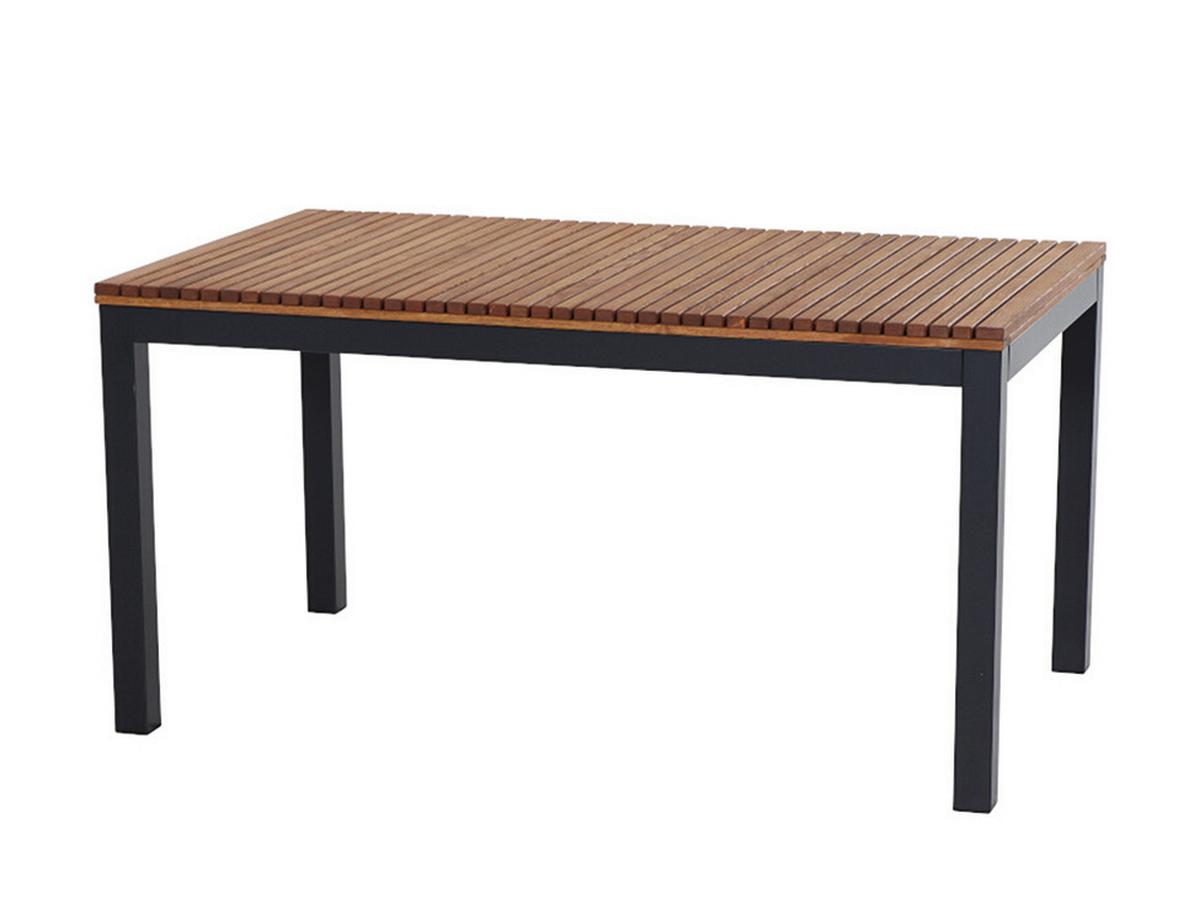 Gartentisch Robinienholz /metall L 160 Cm - Anthrazit/Robinienfarben, KONVENTIONELL, Holz/Metall (160/90/76cm) - Siena Garden