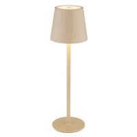 Akku-Tischleuchte Aldiana - Sandfarben, MODERN, Kunststoff/Metall (10,6/36cm) - Luca Bessoni