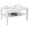 Couchtisch mit Ablagefach Light, Weiß - Weiß, MODERN, Holzwerkstoff (90/45/55cm)