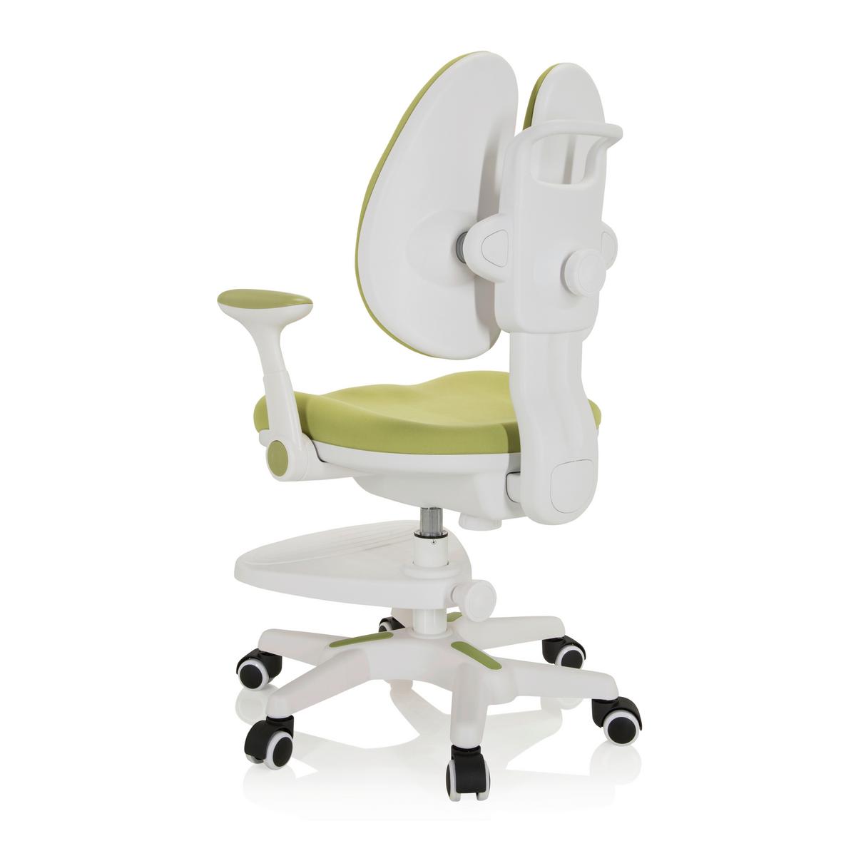 Jugenddrehstuhl Kid Wing Weiß/hellgrün Bis 80 Kg - Weiß/Hellgrün, MODERN, Kunststoff/Textil (56/88/52cm) - MID.YOU