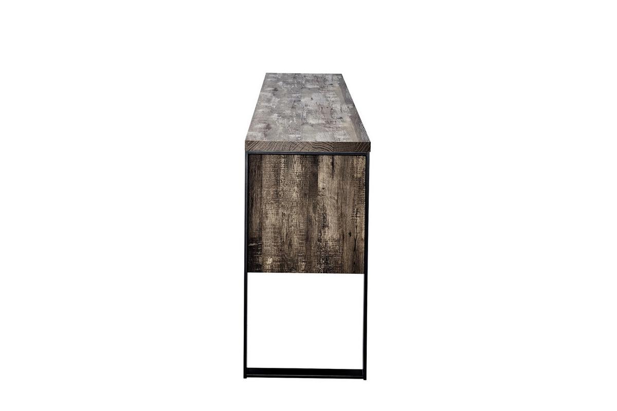 Sideboard Loop Sb 180 Ecihefarben/Schwarz B: 180 cm - Eichefarben/Anthrazit, Design, Holzwerkstoff/Metall (180/76,2/39,5cm)