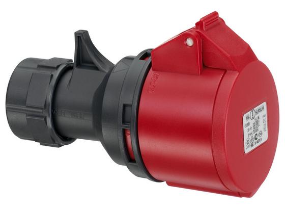 Cee Kupplung 5x32a 400v/ip44/6h - Rot/Schwarz, KONVENTIONELL, Kunststoff (8,9/8,9/14,5cm) - ABL Cee Kupplung 5x32a 400v/ip44/6h - Rot/Schwarz, KONVENTIONELL, Kunststoff (8,9/8,9/14,5cm) - ABL
