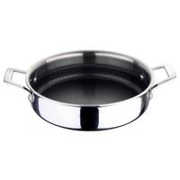 Servierpfanne Hi-tech 3 Ø 30 Cm, Edelstahl - Edelstahlfarben/Schwarz, Basics, Metall (39/30/10cm) - Masterpro