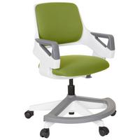 Jugenddrehstuhl Kid Flex Olivgrün B: 53 cm - Olivgrün/Weiß, MODERN, Kunststoff/Textil (53/80 - 93/60cm) - MID.YOU