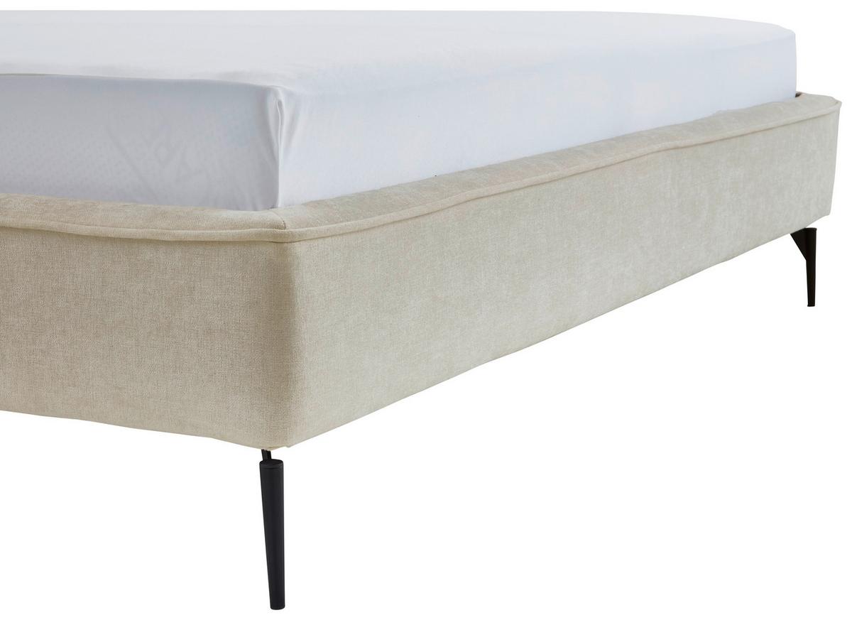 Polsterbett Infinity Liberty Creme 180x200cm - Creme/Schwarz, MODERN, Textil (180/200cm) - Livetastic