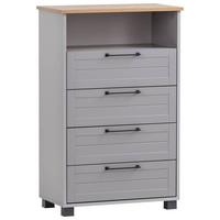 Highboard Jelda Highboard - Platinfarben/Eichefarben, Holzwerkstoff (62,4/102/34,1cm) - MID.YOU