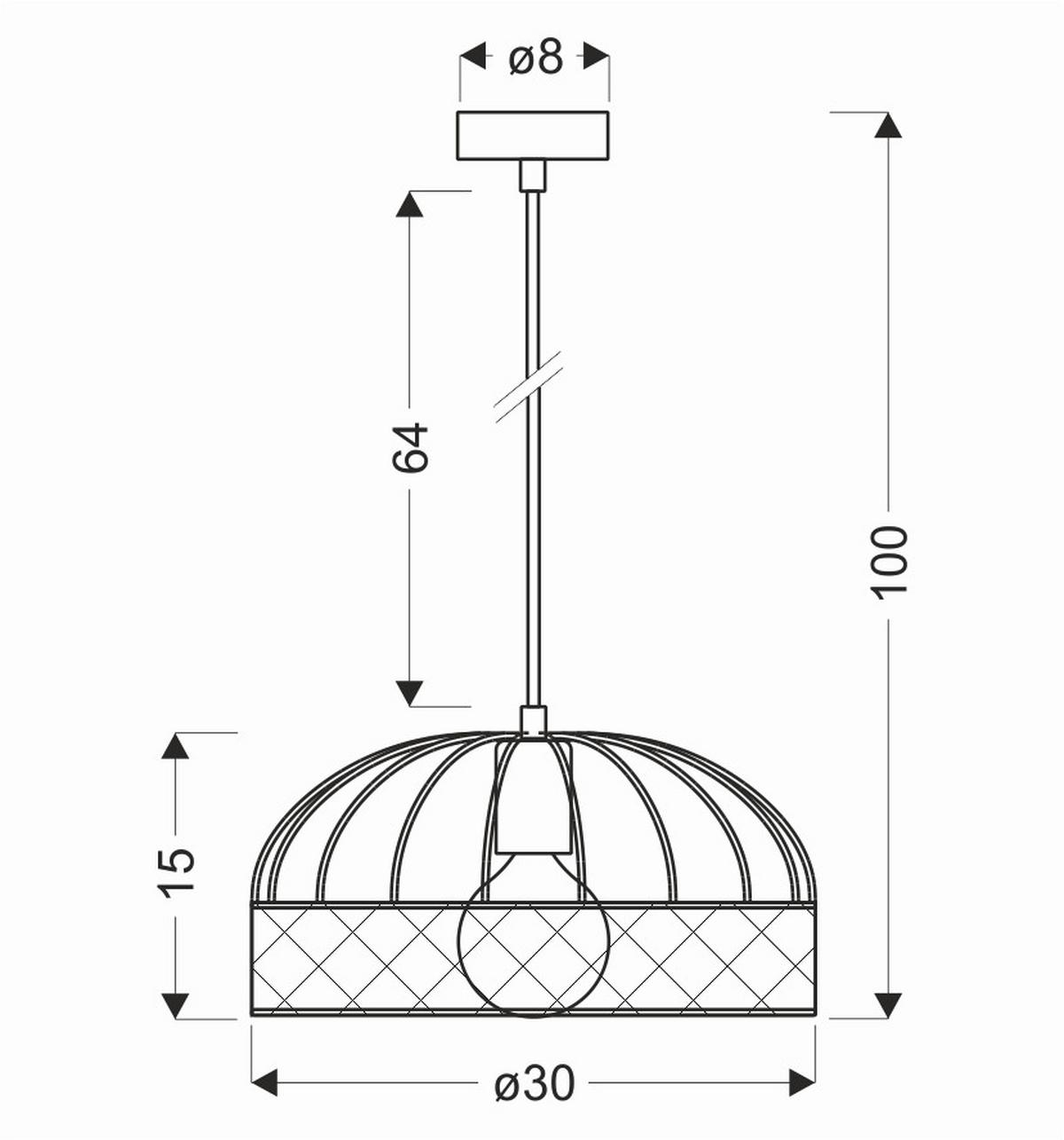 HÄNGELEUCHTE 31-78469 - Schwarz, Basics, Metall (30/30/100cm)