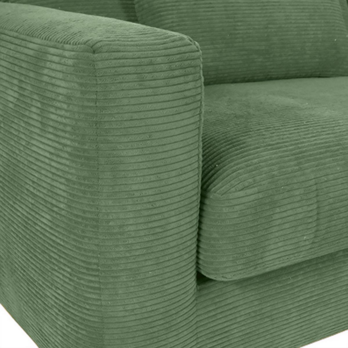 Bigsofa Manolis Olivgrün B: 260 cm - Schwarz/Olivgrün, KONVENTIONELL, Textil (260/66/115cm) - MID.YOU