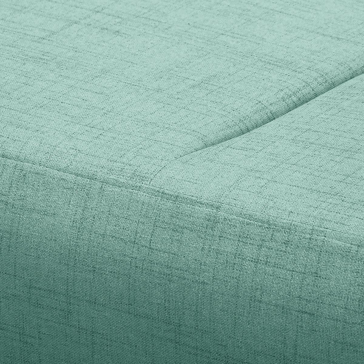 Ecksofa Bellal Mintgrün S: 257x174 Cm - Wengefarben/Mintgrün, Design, Textil (257/174cm) - Livetastic
