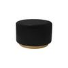 Hocker Artisse 250 Schwarz/goldfarben D: 51,5 Cm - Goldfarben/Schwarz, Design, Metall (51,5/43cm) - Kayoom