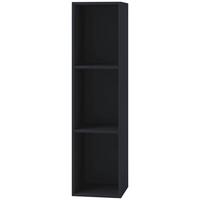 Regál na gramofónové platne Platto čierny - čierna, Konventionell, kompozitné drevo (34/107/29cm) - MID.YOU
