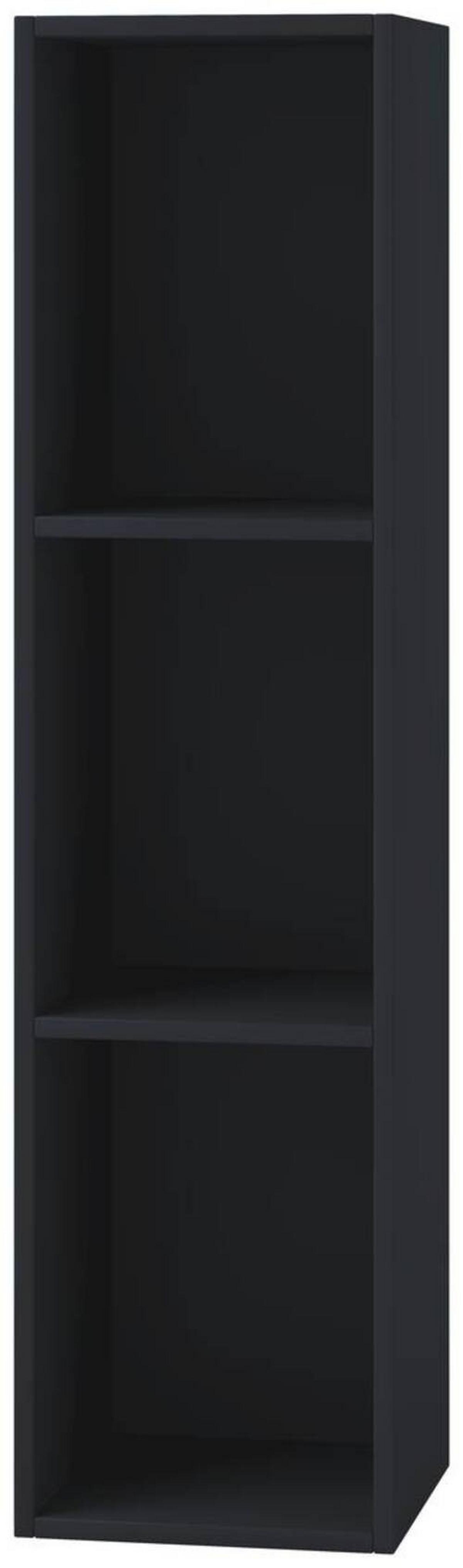 Regál na gramofónové platne Platto čierny - čierna, Konventionell, kompozitné drevo (34/107/29cm) - MID.YOU