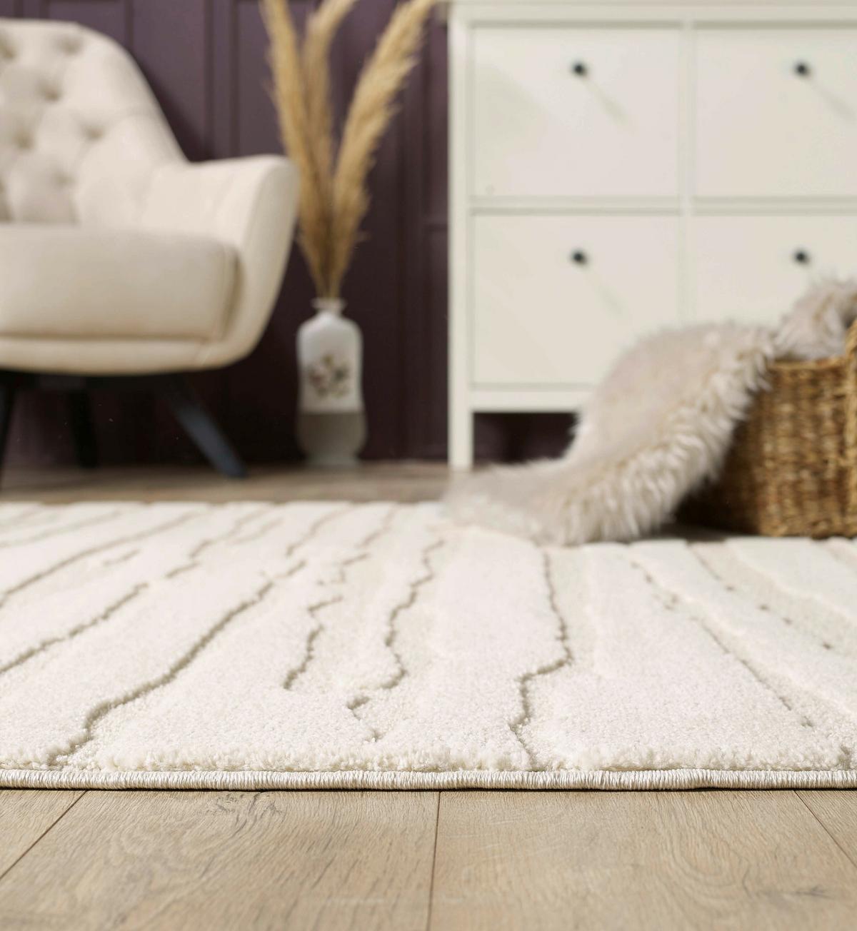 Webteppich Elio, 120x170 Cm Elio - Beige/Creme, KONVENTIONELL, Textil (120/170cm)