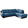 Wohnlandschaft In L-Form Nardo 264x221 cm - Chromfarben/Blau, MODERN, Textil (264/221cm) - MID.YOU