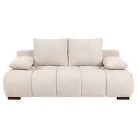 Boxspringová pohovka BOB, béžová ženilka - čierna/béžová, Konventionell, kompozitné drevo/textil (209/105cm) - Based