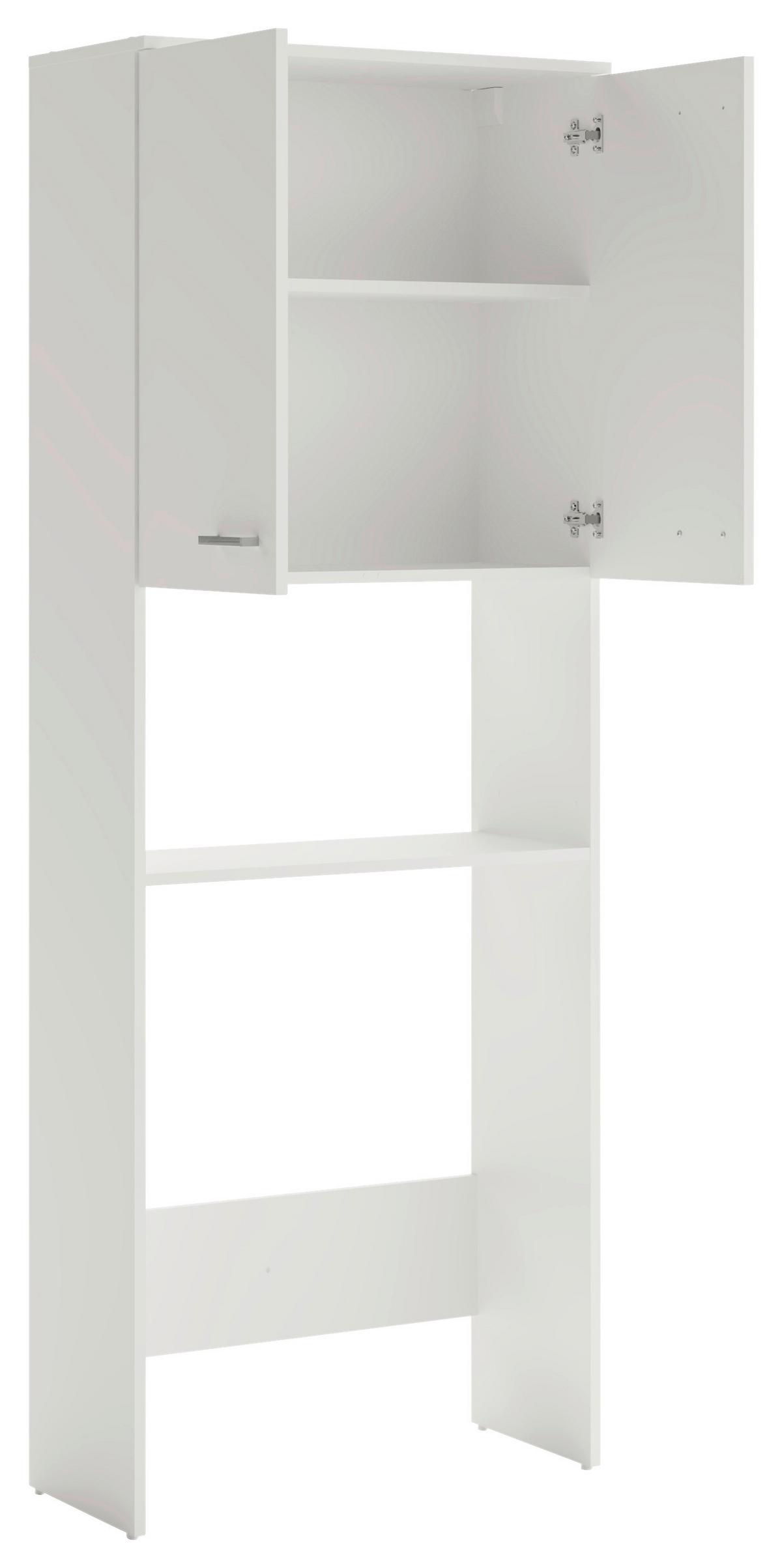 Waschmaschinenschrank Mobes Weiß B: 70,3cm - Weiß, Design, Holzwerkstoff (70,3/188,6/32,6cm) - MID.YOU