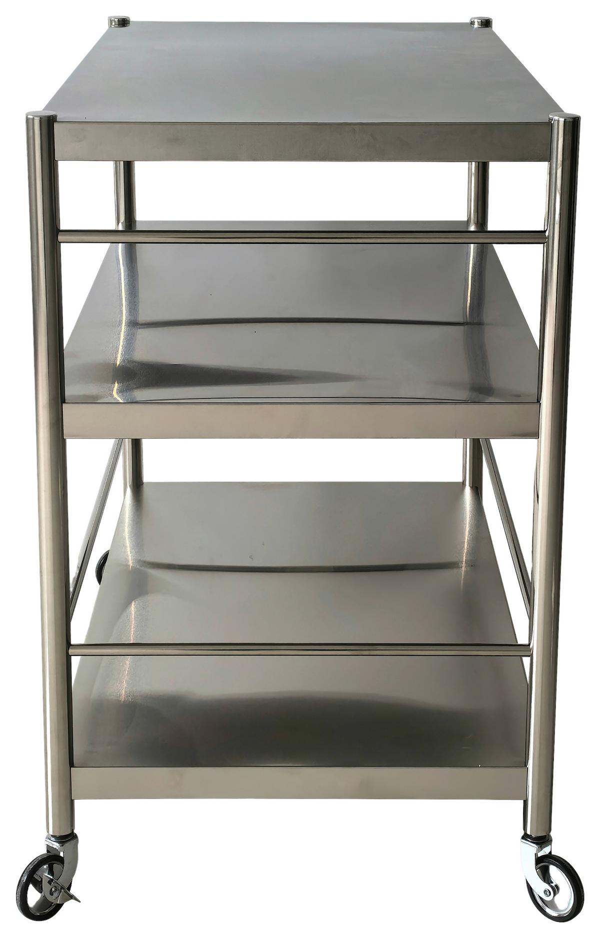 SERVÍROVACÍ VOZÍK SANDRO -EXKLUSIV- - černá/barvy stříbra, Konvenční, kov/plast (95/88/55cm) - Mömax