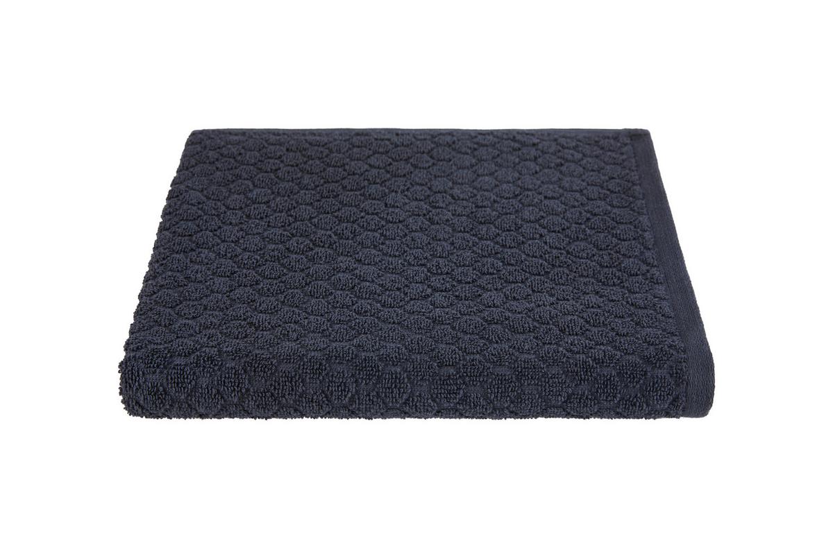 Handtuch Elena Baumwolle 450 G/M2 Schwarz 50x100 cm - Schwarz, MODERN, Textil (50/100cm) - Luca Bessoni