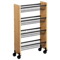 ALLZWECKWAGEN Metall/Holz B: 17cm - Basics, Holzwerkstoff/Metall (17/77/45cm) - Kesper