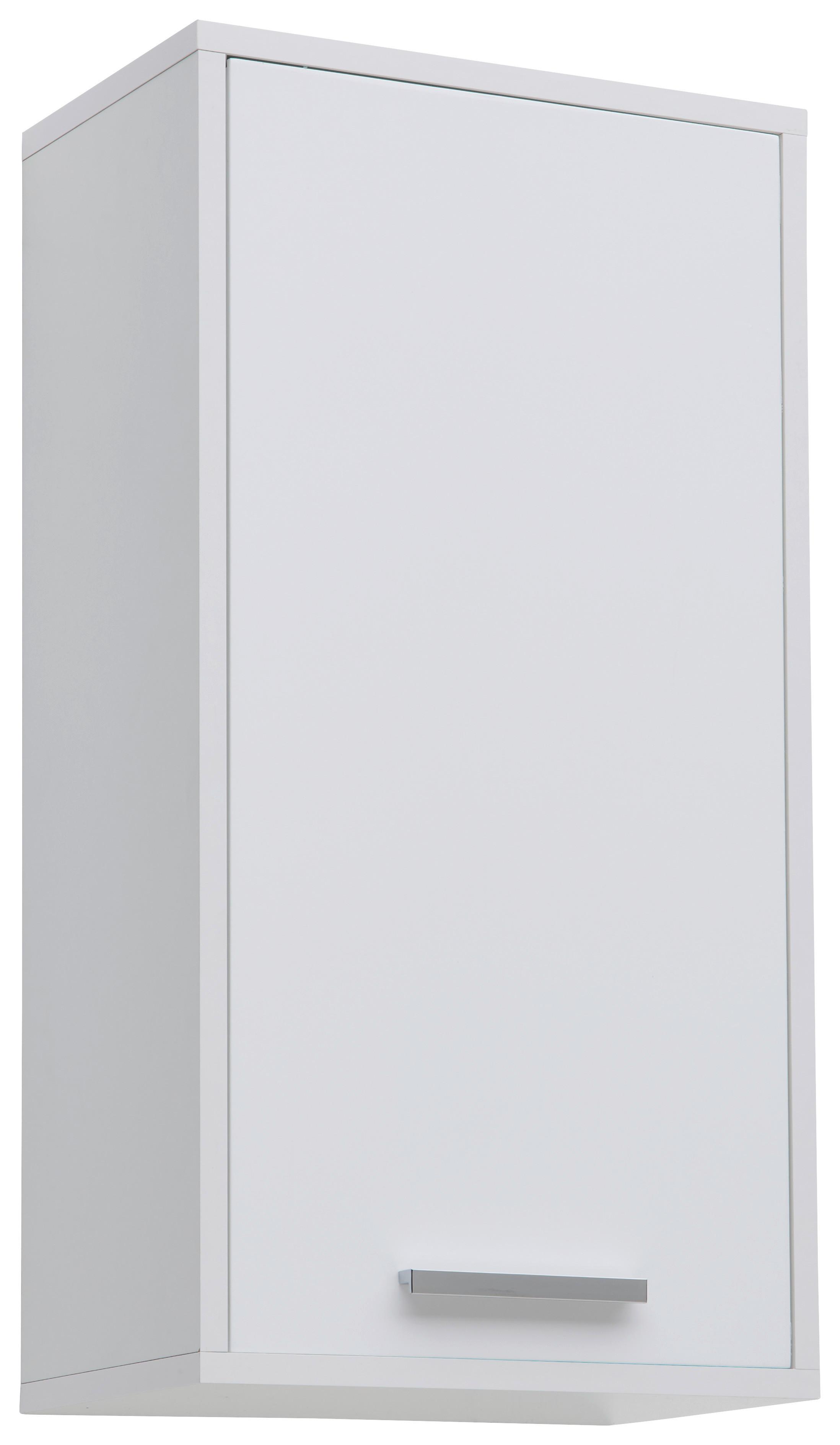 Závěsná Skříňka Milano Hg - bílá/barvy chromu, Moderní, kov/kompozitní dřevo (38/72/23cm)