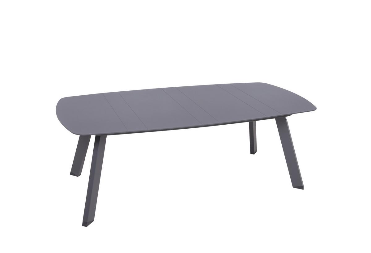 Loungegarnitur Aurelia - Dunkelgrau/Grau, Basics, Kunststoff/Textil - Gardenson