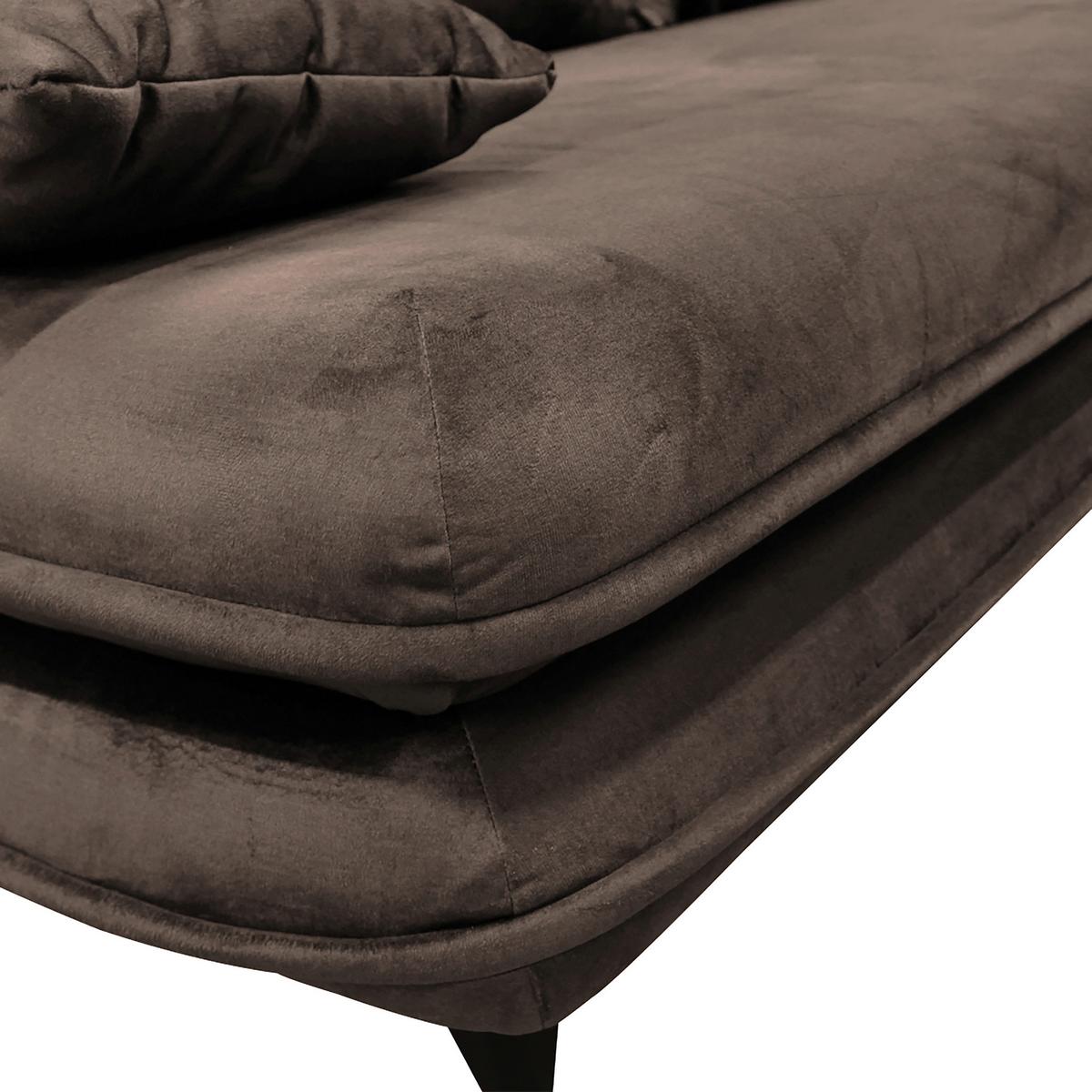 Schlafsofa Look Braun inkl.bettkasten+schlaffunktion - Schwarz/Braun, Design, Textil (217/73/86/106cm) - MID.YOU