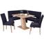 Eckbank Maun - Schlammfarben, KONVENTIONELL, Holz/Textil (140/172cm)