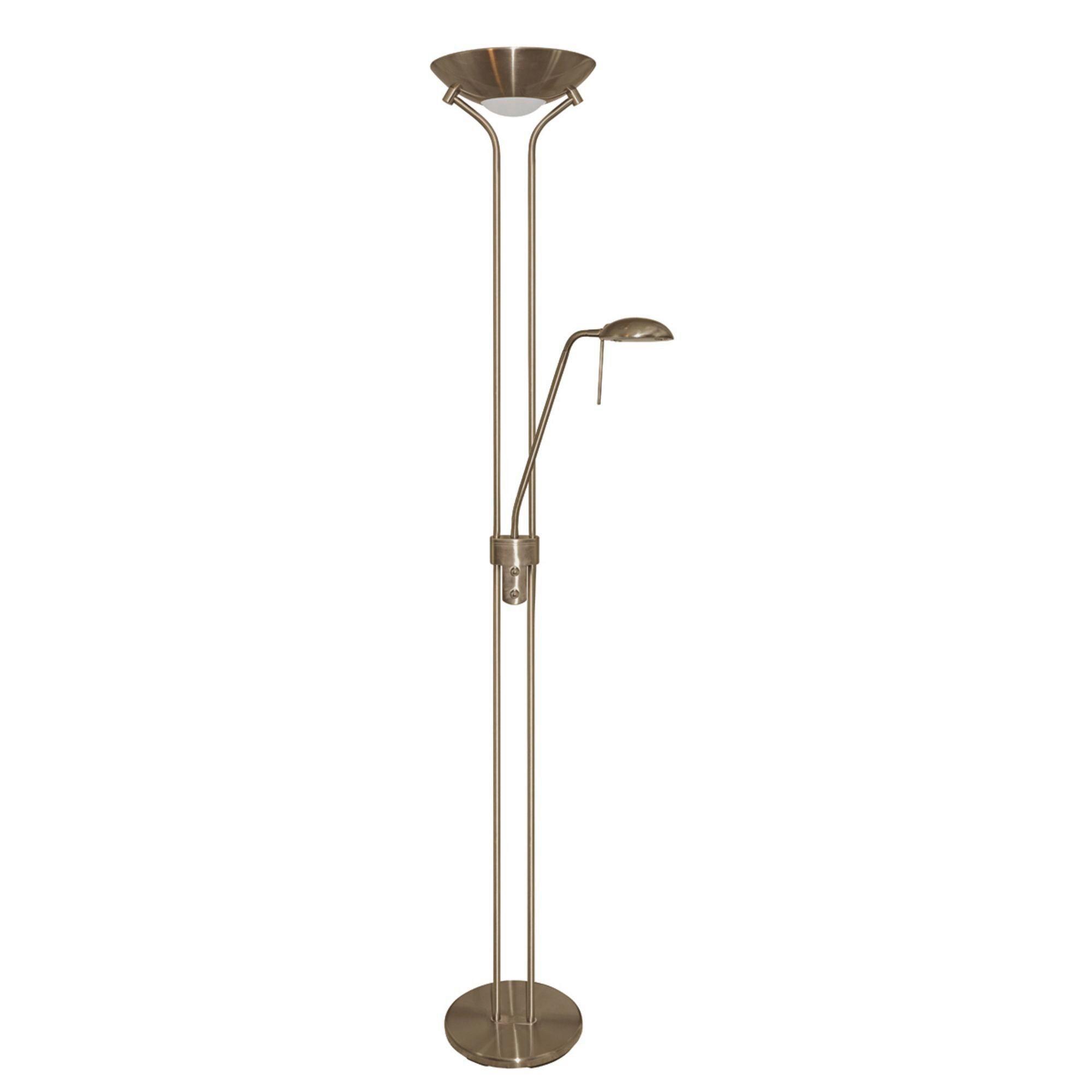 LED-Stehleuchte Eu4329ab - Messingfarben, Basics, Glas/Metall (25.4/180cm)