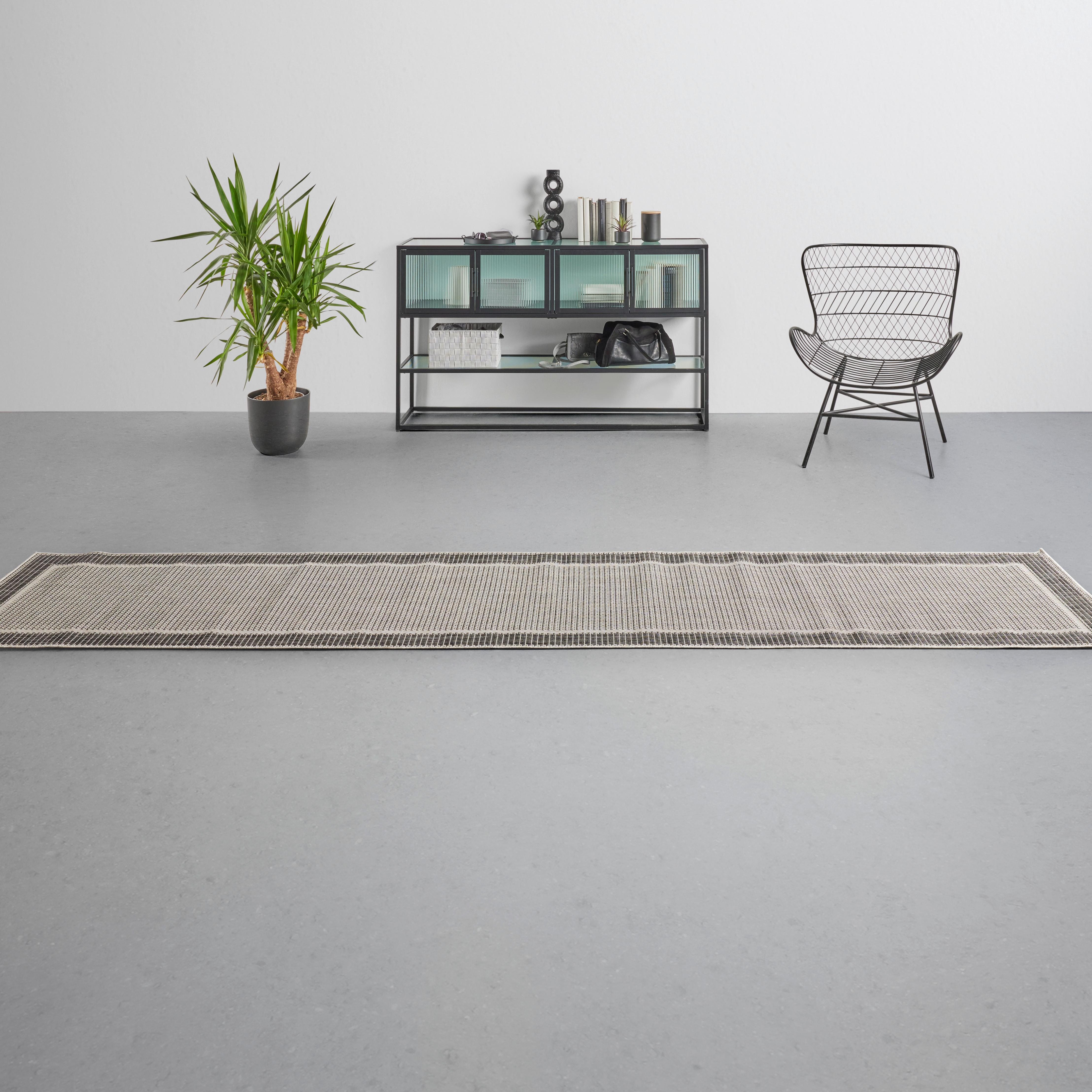 KOBEREC TKANÝ NA PLOCHO COUNTRY GRAU 1 - šedá, Konvenční, textil (80/350cm) - Modern Living
