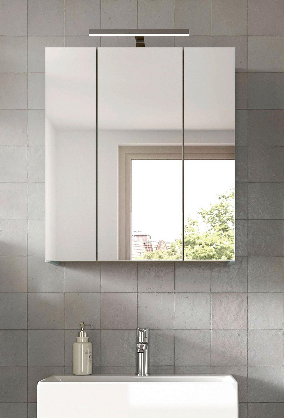 Spiegelschrank Star, Eiche B: 60 Cm - Eiche San Remo, MODERN, Glas/Holzwerkstoff (60/68/19cm) - MID.YOU