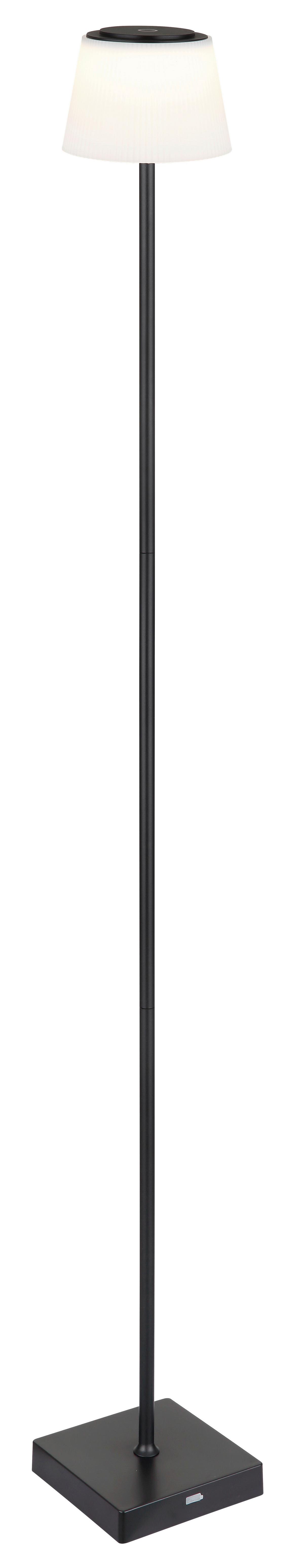 Akku-stehleuchte 58434sb - Schwarz/Weiß, Design, Kunststoff/Metall (14/14/120cm) - Globo