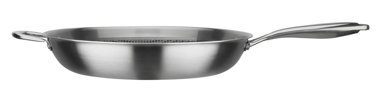 PÁNEV NA SMAŽENÍ INOXXA - barvy nerez oceli, Basics, kov (36cm) - GSW