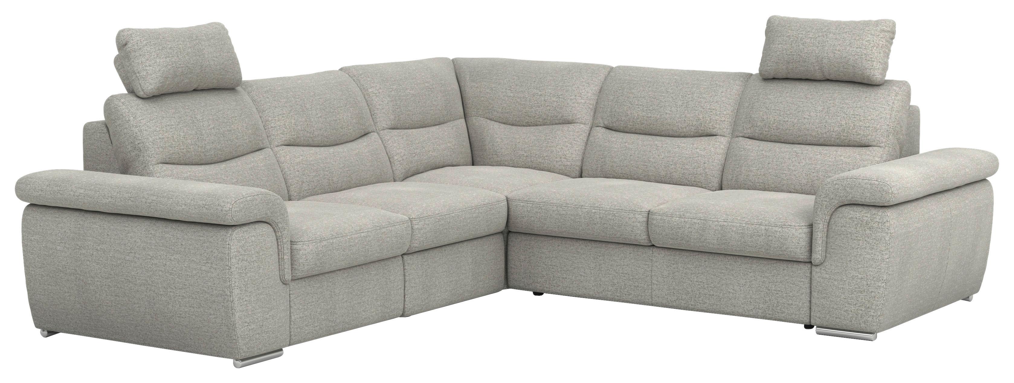 Sarokgarnitúra Hella - világosszürke, Konventionell, textil (262/88-112/260cm)