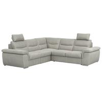 Sarokgarnitúra Hella - világosszürke, Konventionell, textil (262/88-112/260cm)