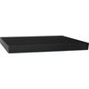 Wandboard Simple B:80cm, Schwarz - Schwarz, MODERN, Holzwerkstoff (80/3,8/23,5cm)