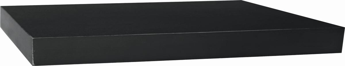 NÁSTENNÁ POLICA SIMPLE 80 - čierna, Modern, kompozitné drevo (80/3,8/23,5cm)