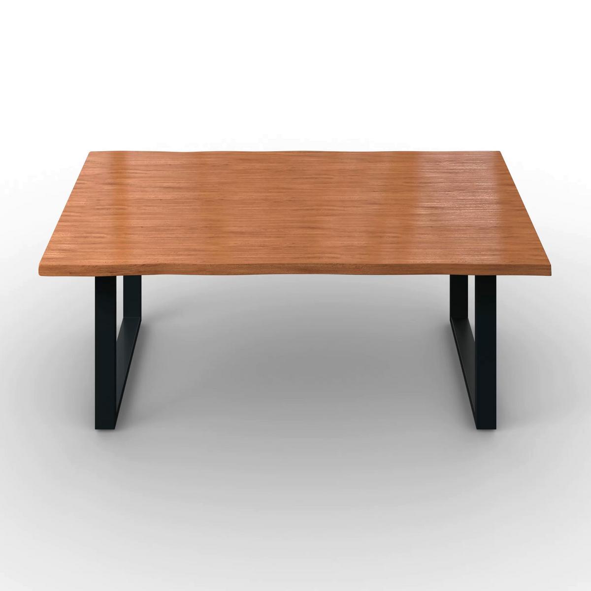 Jídelní stůl YOLA 200x100 - barvy dubu, Moderní, kov/dřevo (200/100/76cm) - Bessagi Home