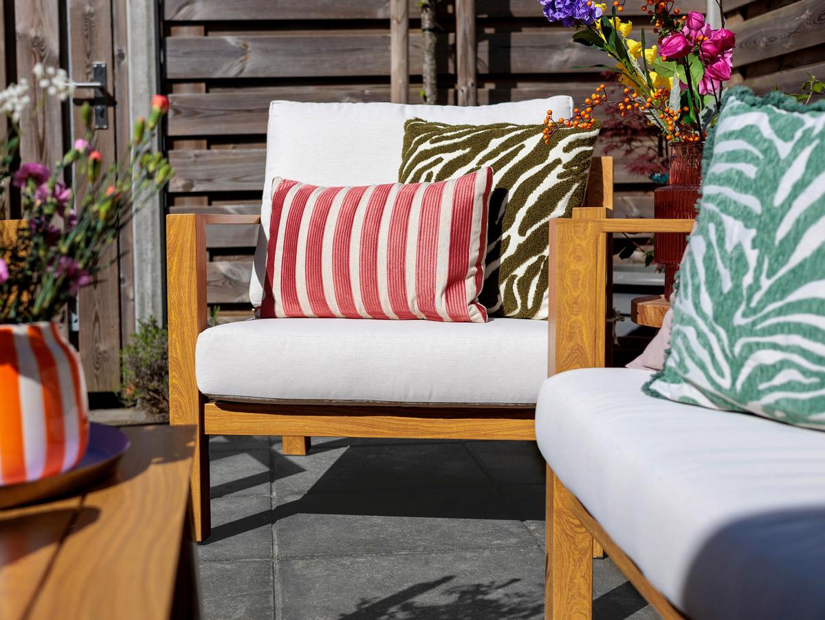 Dining-Loungeset Orla - Eichefarben/Braun, MODERN, Metall (223,5/89/73,5cm) - Ambia Garden